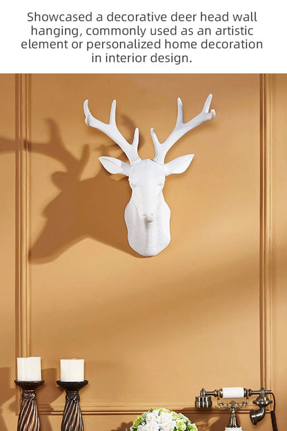 Faux Deer Head with Antlers