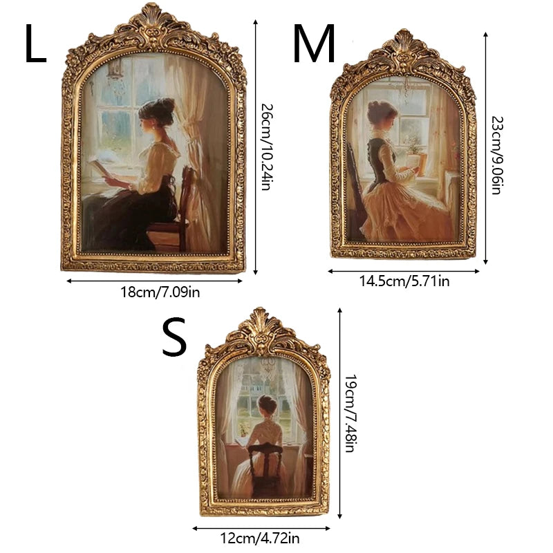 Vintage Gold Arch Photo Frame